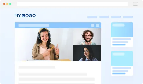 Live-Event in der eigenen Plattform mit Logo